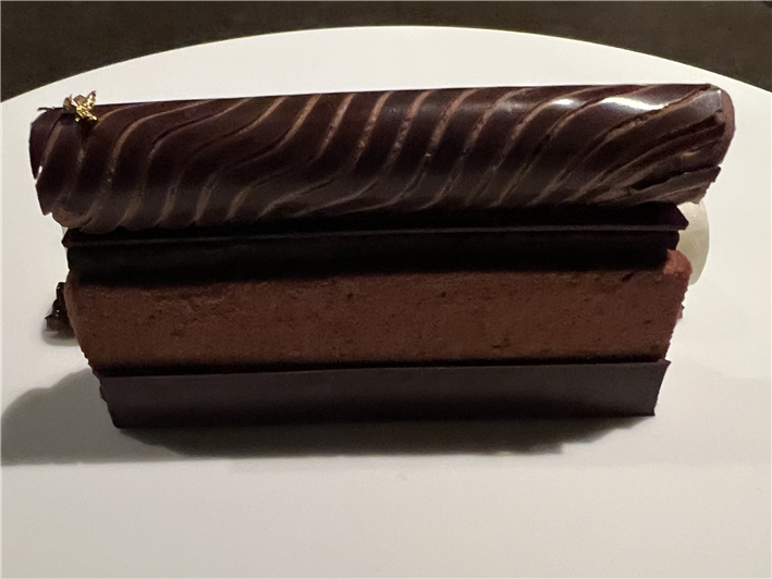 chocolate dessert (reverse view)